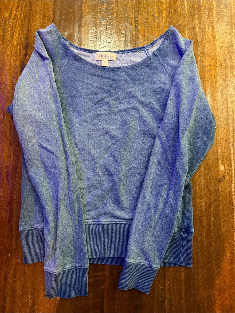 cloth & stone Blue Boat Neck Women's Sweater NEW WITHOUT TAGS